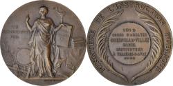 World Coins - France, Medal, Instruction Publique, Cours d'Adultes, Eure, 1910, Dubois.A