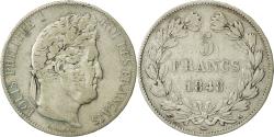 World Coins - Coin, France, Louis-Philippe, 5 Francs, 1848, Paris, , Silver