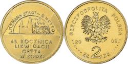 World Coins - Poland, 2 Zlote, 2009, Warsaw, Brass, , KM:692