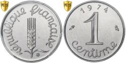 World Coins - France, 1 Centime, Épi, 1974, Paris, Stainless Steel, PCGS, , Gadoury:91
