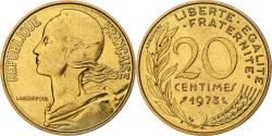 World Coins - France, 20 Centimes, Marianne, 1973, Paris, Aluminum-Bronze,
