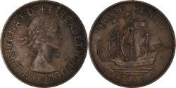 World Coins - Coin, Great Britain, 1/2 Penny, 1956