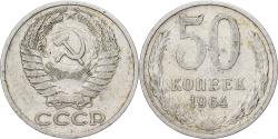 World Coins - Russia, 50 Kopeks, 1964, Saint Petersburg, Copper-Nickel-Zinc,