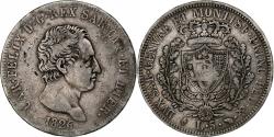 World Coins - ITALIAN STATES, SARDINIA, Carlo Felice, 5 Lire, 1826, Torino, Silver,