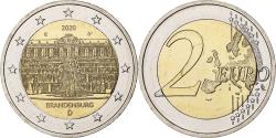 World Coins - Germany, 2 Euro, Brandenburg, 2020, Karlsruhe, Bi-Metallic,