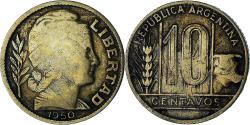 World Coins - Argentina, 10 Centavos, 1950