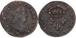 World Coins - France, Louis XIV, 2 Deniers, Deux deniers de Strasbourg, 1708, Strasbourg