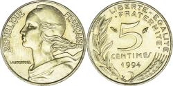 World Coins - Coin, France, Marianne, 5 Centimes, 1994, Paris, , Aluminum-Bronze