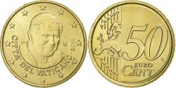 World Coins - VATICAN CITY, Benedict XVI, 50 Euro Cent, 2010, Rome, Brass, , KM:387