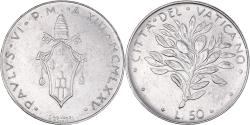 World Coins - Coin, VATICAN CITY, Paul VI, 50 Lire, 1975, Roma, , Stainless Steel