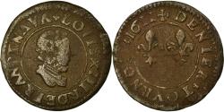 World Coins - Coin, France, Louis XIII, Denier tournois, buste enfantin « petite
