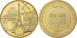 World Coins - France, Token, Monuments de Paris, 2014, Copper-nickel Aluminium, MDP,