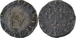 World Coins - France, Henri III, Double Tournois, n.d. (1574-1589), Bourges, Copper