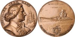 World Coins - France, Medal, Chevalier Jean Bart, Navire de Ligne, Shipping, 1975, Guiraud