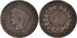 World Coins - Coin, France, 5 Centimes, 1894