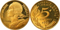 World Coins - Coin, France, Marianne, 5 Centimes, 1999, Paris, Proof,