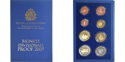 World Coins - San Marino, Coffret 1c. à 2€, 2009, Rome, BE,