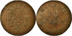 World Coins - Coin, FRENCH STATES, ANTWERP, 10 Centimes, 1814, Anvers, , Bronze