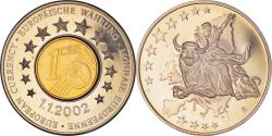 World Coins - France, Medal, Monnaies européennes, 2002, , Copper Plated Silver