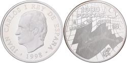 World Coins - Spain, Juan Carlos I, 1000 Pesetas, 1998, Madrid, Silver,