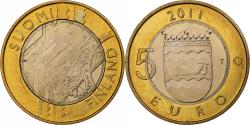 World Coins - Finland, 5 Euro, Uusimaa, 2011, Vantaa, Bi-Metallic, , KM:160