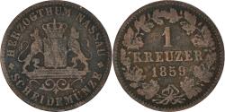 World Coins - Coin, German States, NASSAU, Adolph, Kreuzer, 1859, Wiesbaden,