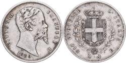 World Coins - Kingdom of Sardinia, Regie Province dell'Emilia, Vittorio Emanuele II, 1 Lira