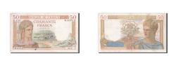 World Coins - Banknote, France, 50 Francs, 50 F 1934-1940 ''Cérès'', 1939, EF(40-45)