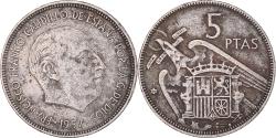 World Coins - Coin, Spain, Caudillo and regent, 5 Pesetas, 1964, , Copper-nickel