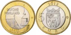 World Coins - Finland, 5 Euro, Église de St Laurent en Häme, 2013, , Bi-Metallic