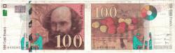 World Coins - France, 100 Francs, Cézanne, 1997, R032262, EF(40-45), Fayette:74.1, KM:158a
