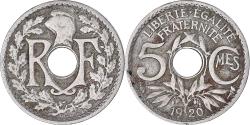 World Coins - Coin, France, Lindauer, 5 Centimes, 1920, Petit module,