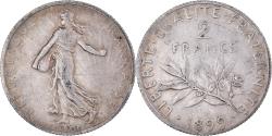 World Coins - Coin, France, Semeuse, 2 Francs, 1899, Paris, , Silver, KM:845.1