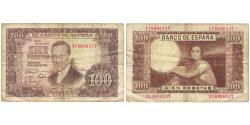 World Coins - Banknote, Spain, 100 Pesetas, 1953-04-07, KM:145a, VF(20-25)