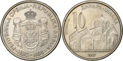 World Coins - Serbia, 10 Dinara, 2007, Copper-Nickel-Zinc, , KM:41