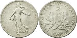 World Coins - Coin, France, Semeuse, 2 Francs, 1901, , Silver, KM:845.1, Gadoury:532