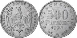 World Coins - GERMANY, WEIMAR REPUBLIC, 500 Mark, 1923, Berlin, Aluminum, , KM:36