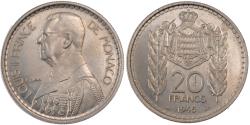 World Coins - Coin, Monaco, 20 Francs, 1945, , Copper-nickel, KM:E20, Gadoury:137