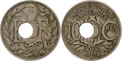 World Coins - France, 10 Centimes, Lindauer, 1920, Paris, Trou Décentré, Copper-nickel
