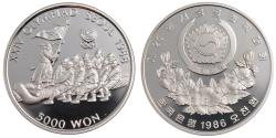 World Coins - Coin, KOREA-SOUTH, 5000 Won, 1986, , Silver, KM:55