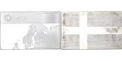 World Coins - France, Medal, United Nations Flags, Sweden, Silver,