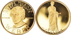 World Coins - France, Medal, Weber, Musique, 1991, Proof, , Vermeil