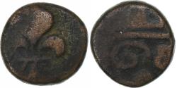 World Coins - French India, Louis XV, Doudou, n.d. (1715-1774), Pondicherry, Bronze,