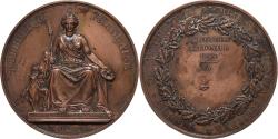 World Coins - France, Medal, Exposition Nationale Agricole, 1849, Copper, Bovy,