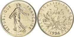 World Coins - Coin, France, Semeuse, 5 Francs, 1994, Paris, , Nickel Clad Copper-Nickel