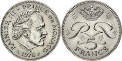 World Coins - Coin, Monaco, Rainier III, 5 Francs, 1976, , Copper-nickel, KM:150