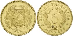 World Coins - Finland, 5 Markkaa, 1949, Brass, , KM:31a