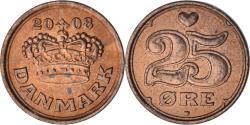 World Coins - Denmark, 25 Öre, 2008