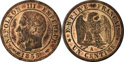World Coins - Coin, France, Napoleon III, Napoléon III, Centime, 1855, Paris, , Bronze