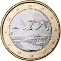 World Coins - Finland, 1 Euro, 2008, Vantaa, Bi-Metallic,